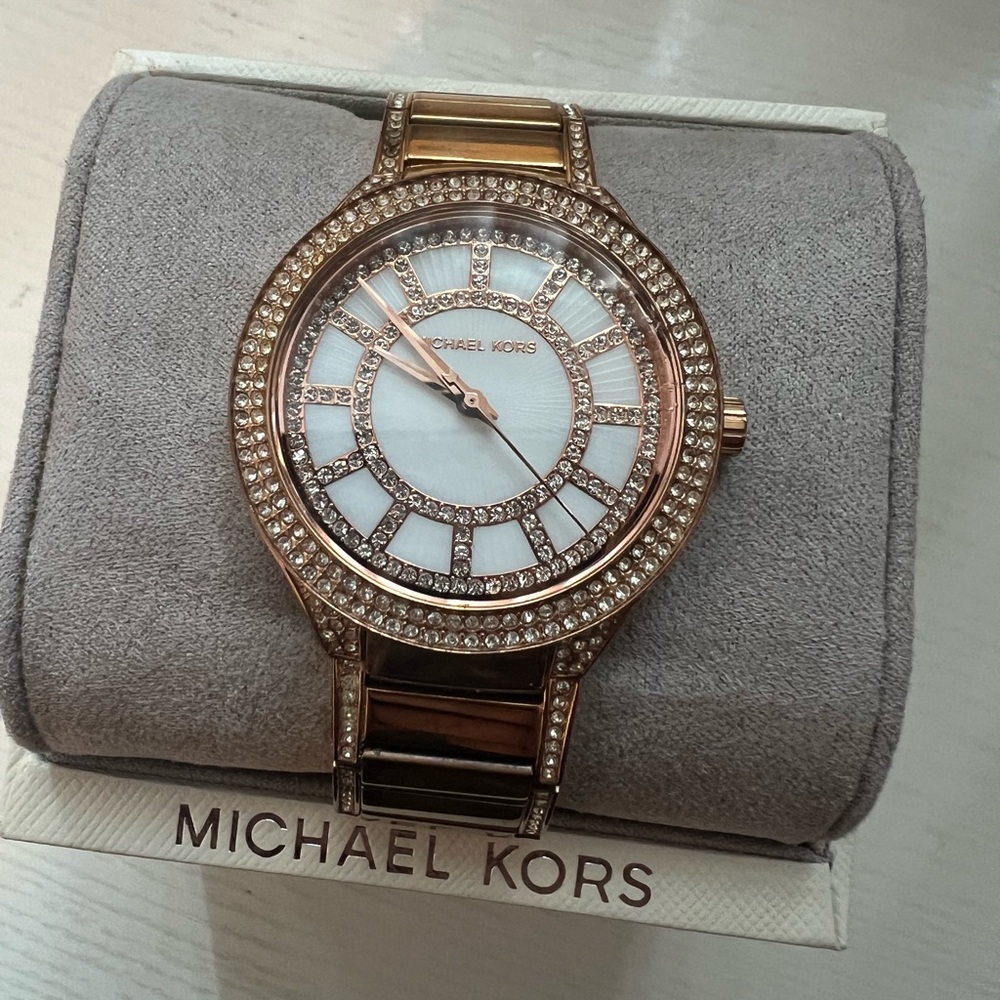 Michael Kors ladies rose gold watch